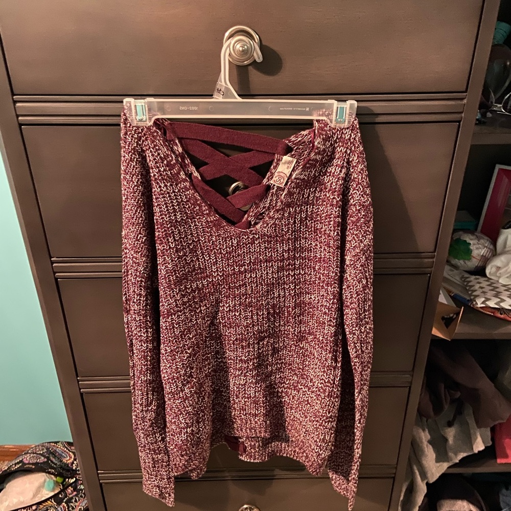 Criss-cross sweater
